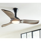 Montreal Luminaire & Quincaillerie 3MNLR56BKD-V1 Plafond minimaliste de 56 pouces Ventilateur 