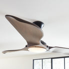 Montreal Luminaire & Quincaillerie 3MNLR56BKD-V1 Plafond minimaliste de 56 pouces Ventilateur 
