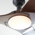 Montreal Luminaire & Quincaillerie 3MNLR56BKD-V1 Plafond minimaliste de 56 pouces Ventilateur 