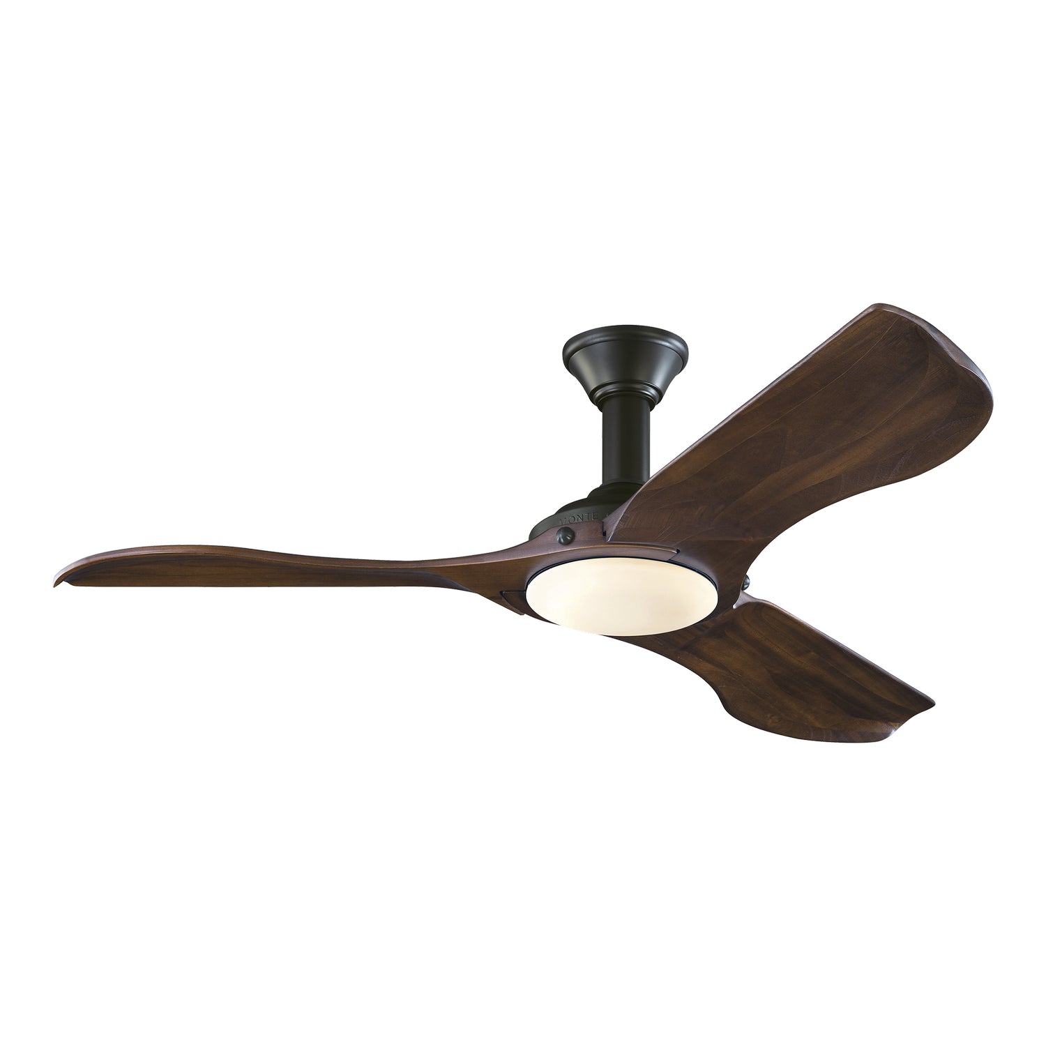 Montreal Luminaire & Quincaillerie 3MNLR56BKD-V1 Plafond minimaliste de 56 pouces Ventilateur 