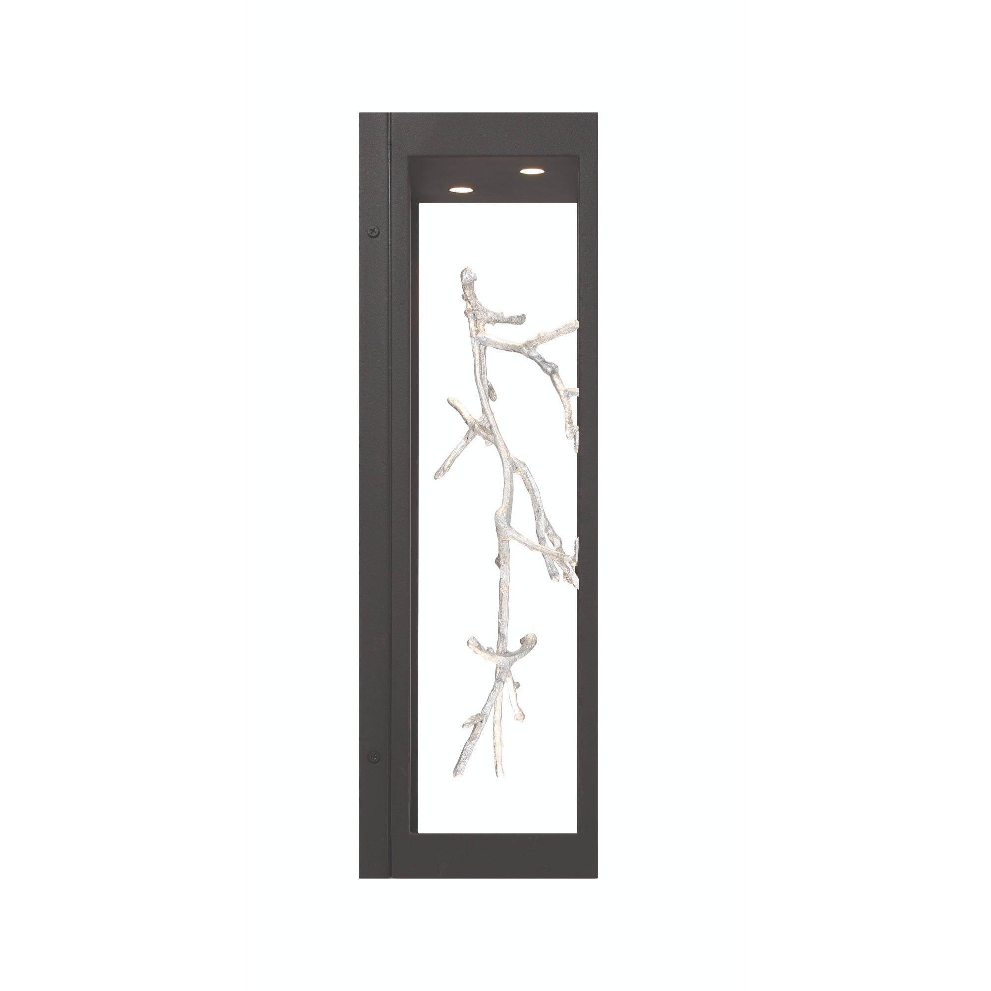 Eurofase 45699-023 Aerie LED Outdoor Wall Sconce in Silver-Black