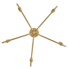 Lark 83634LCB Austen Rope Wrapped Chandelier in Lacquered Brass
