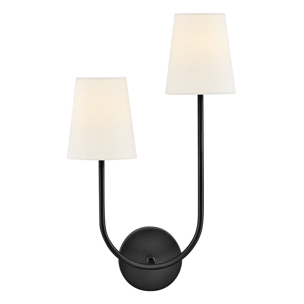 Applique double Lark 84260BK Cora en noir