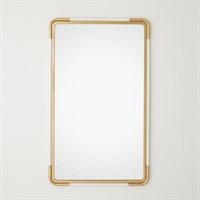 Miroir mural en rotin