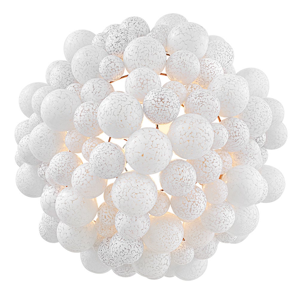 Fredrick Ramond FR41565DA Marabel Verre soufflé à plusieurs niveaux Suspension en laiton vieilli