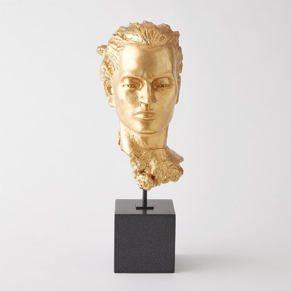 Gilded Portrait Sculpture