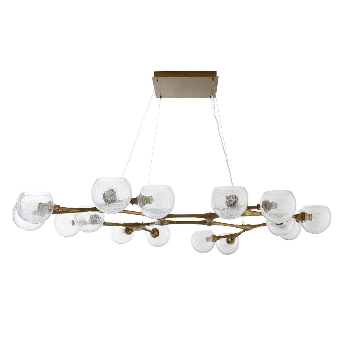 Arteriors 89103 Mahowald Linear Suspension in Antique Brass