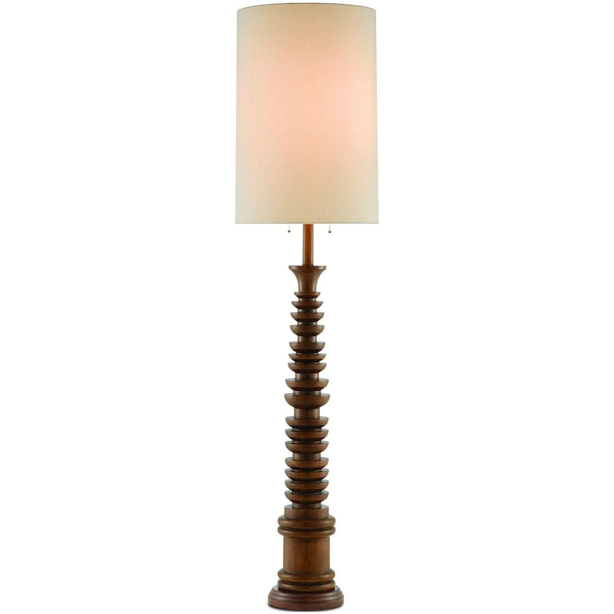 Currey and Company - 8000-0034 - Two Light Floor Lamp - Phyllis Morris - Natural