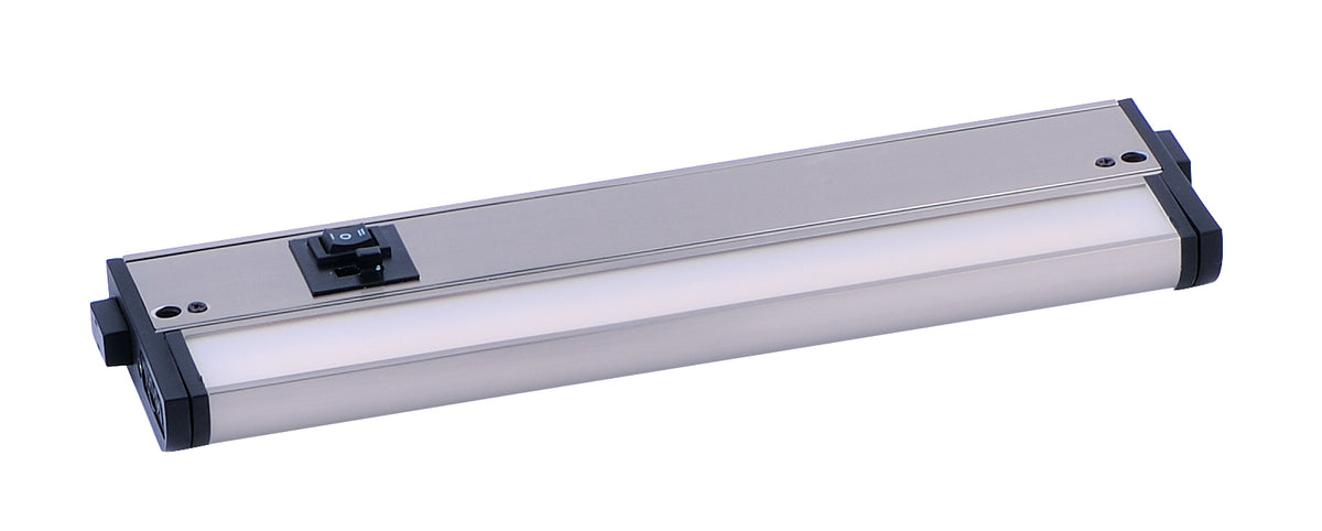 Luminaire sous-meuble à DEL Maxim Lighting CounterMax 5K 12" 2700-5000K, finition nickel satiné, référence 89863SN