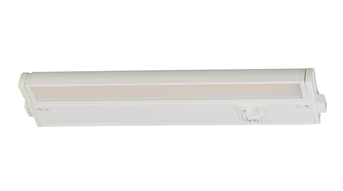 Luminaire LED sous meuble Maxim Lighting CounterMax 5K 12" 2700-5000K blanc (réf. 89863WT)