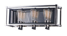 Maxim Lighting 12153BKPN Refine Bath Vanity in Black / Polished Nickel