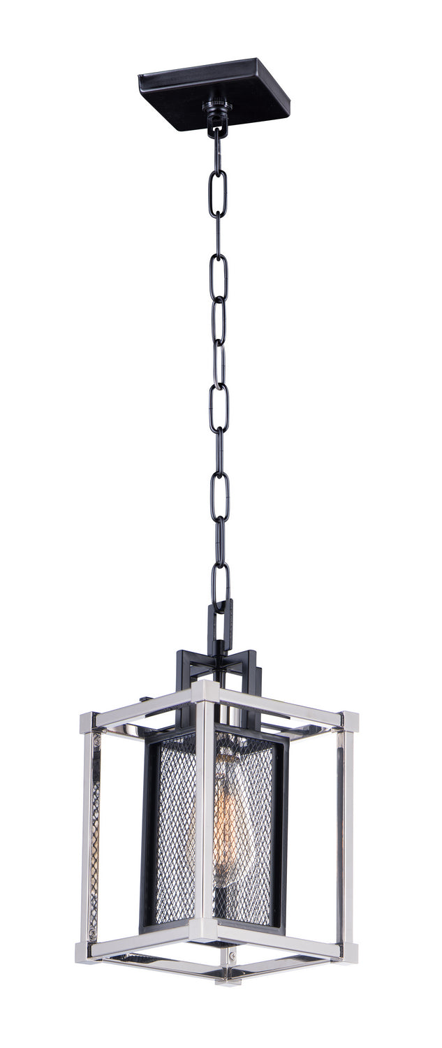 Maxim Lighting 12159BKPN Refine Pendant in Black / Polished Nickel