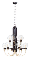Éclairage Maxim 30517CLBZSBR Bauhaus Suspendu en bronze / laiton satiné