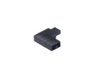 Connecteur d'angle gauche Maxim Lighting CounterMax 24V Slim Stick 89830BK, noir