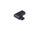 Connecteur d'angle mince à droite Maxim Lighting CounterMax 24V Slim Stick, noir (réf. 89831BK)