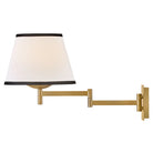 Hinkley Lighting 47510LCB-OW Sonia Swing Arm Sconce in Lacquered Brass