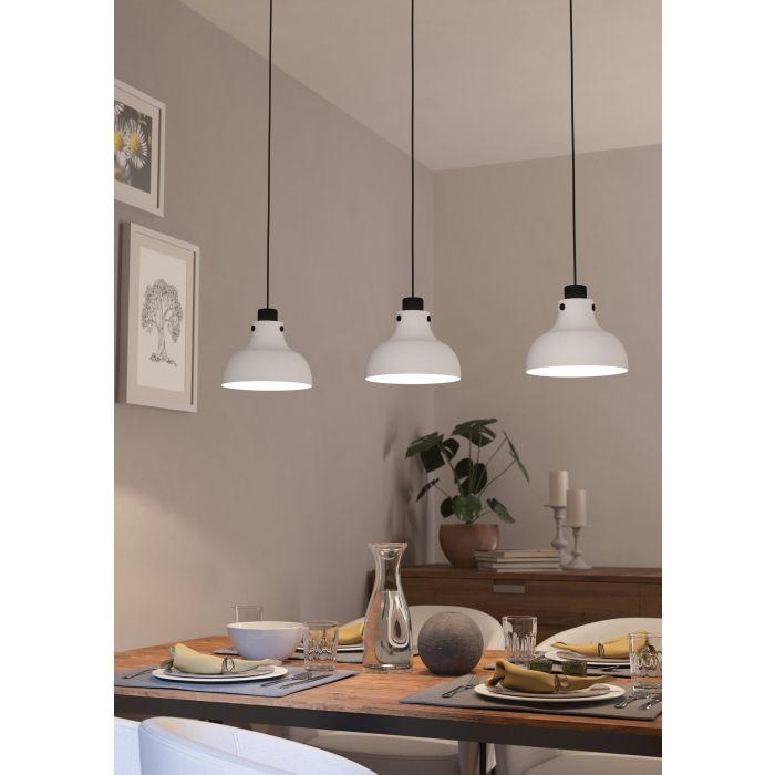 Eglo Canada - 43826A - Three Light Linear Pendant - Matlock - Black