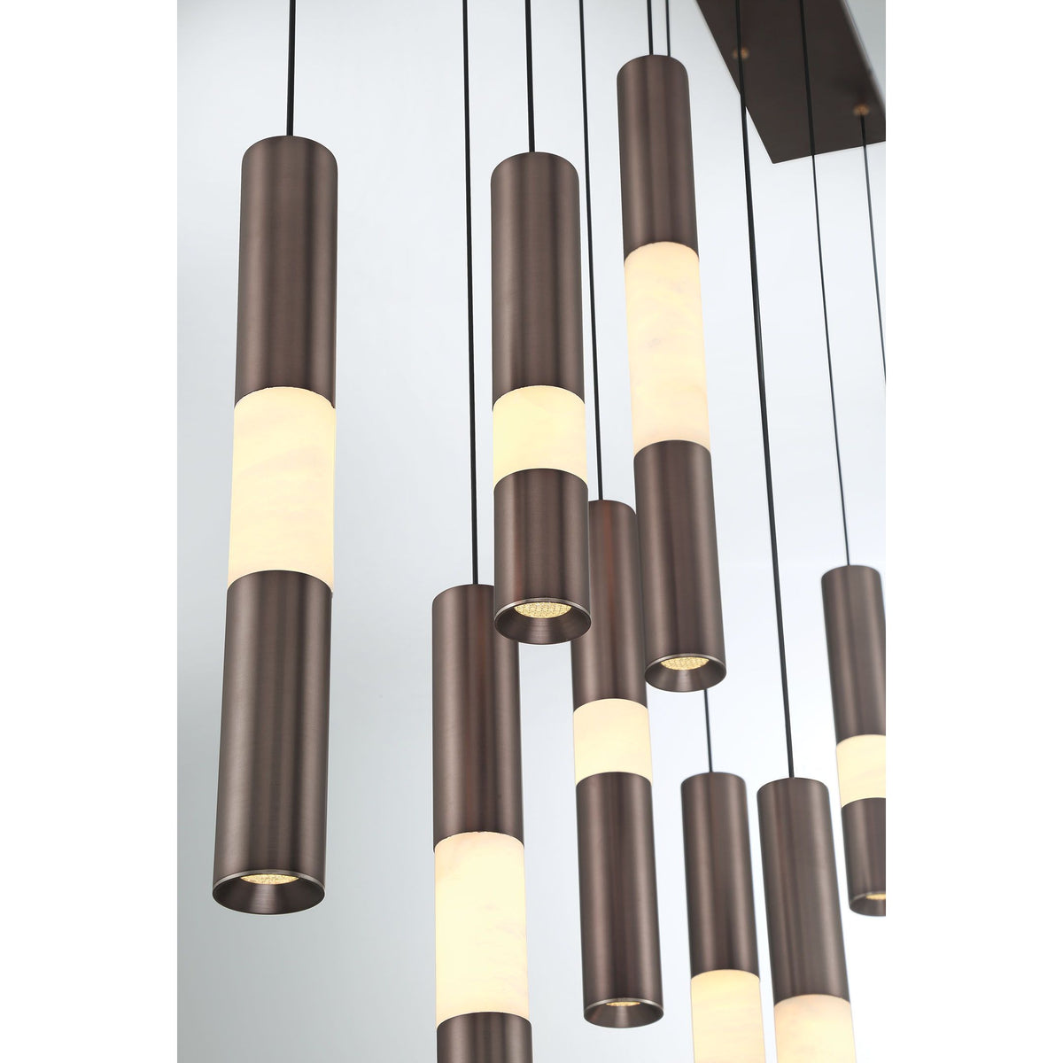 Eurofase 50121-021 Ronda LED Linear Chandelier in Harlow Bronze