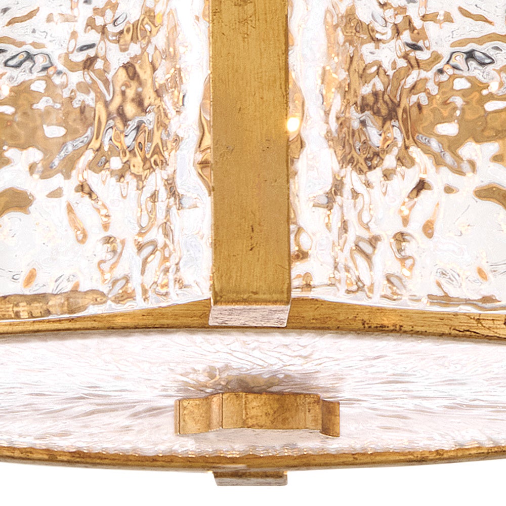 Robinet semi-encastré en verre Florian de Fredrick Ramond FR41601DA, finition laiton vieilli