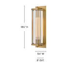 Éclairage Hinkley 26594HB-LL Marcel LED Murale en laiton Heritage