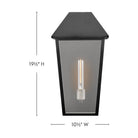 Lanterne murale Lark 82084BK Maclin, noire