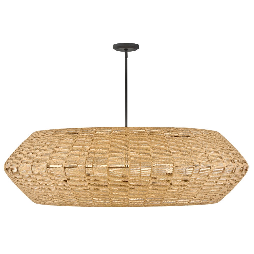 Hinkley Lighting 40386BLK-CML Luca Drum Chandelier in Black