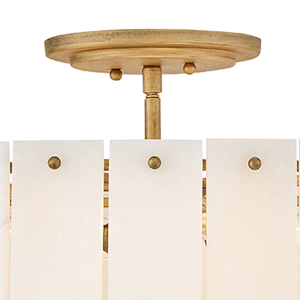 Fredrick Ramond FR47753BNG Simone Semi-Flush Mount in Burnished Gold