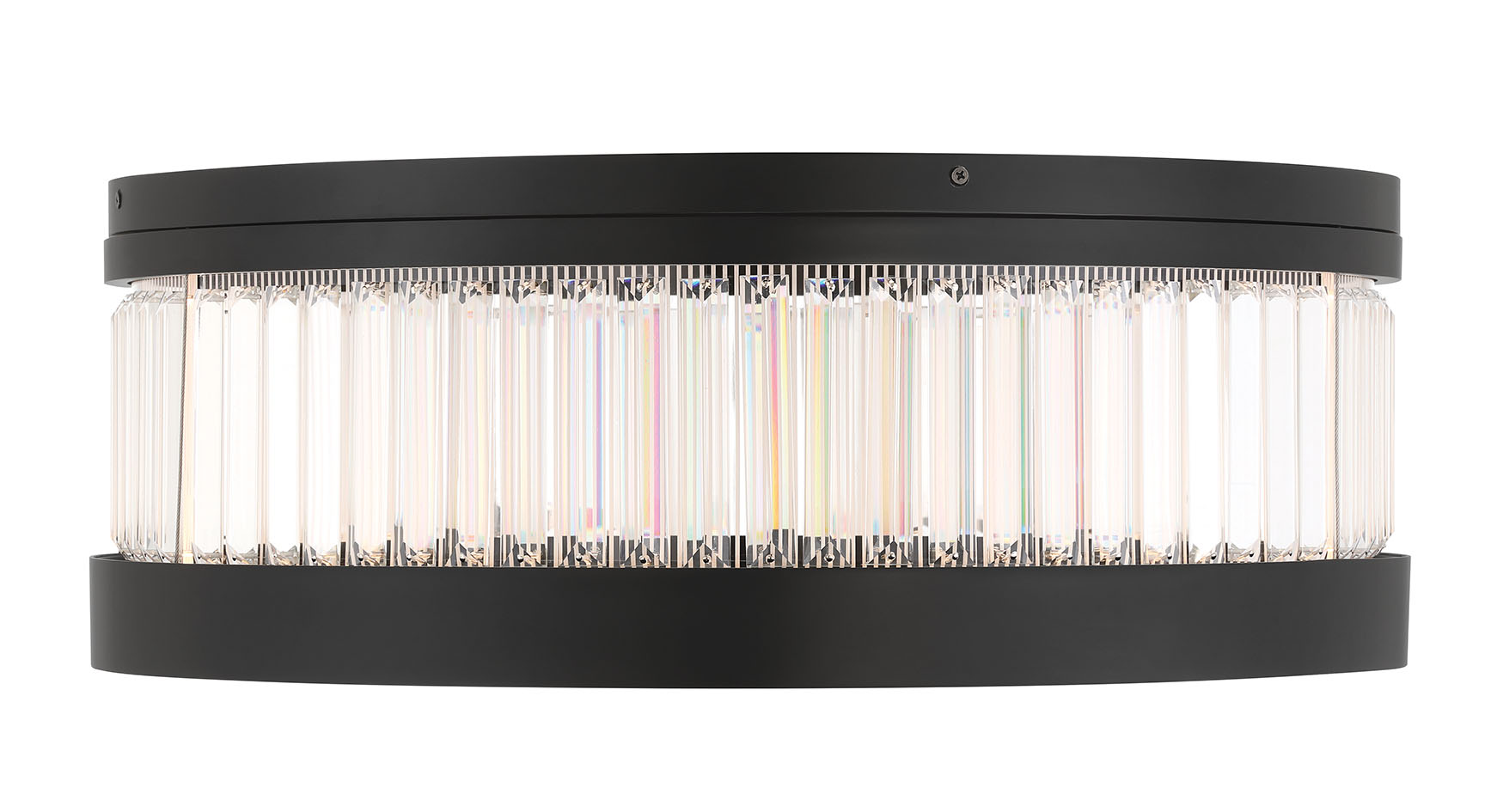 Eurofase 49354-027 Empra LED Crystal Flush Mount in Matte Black