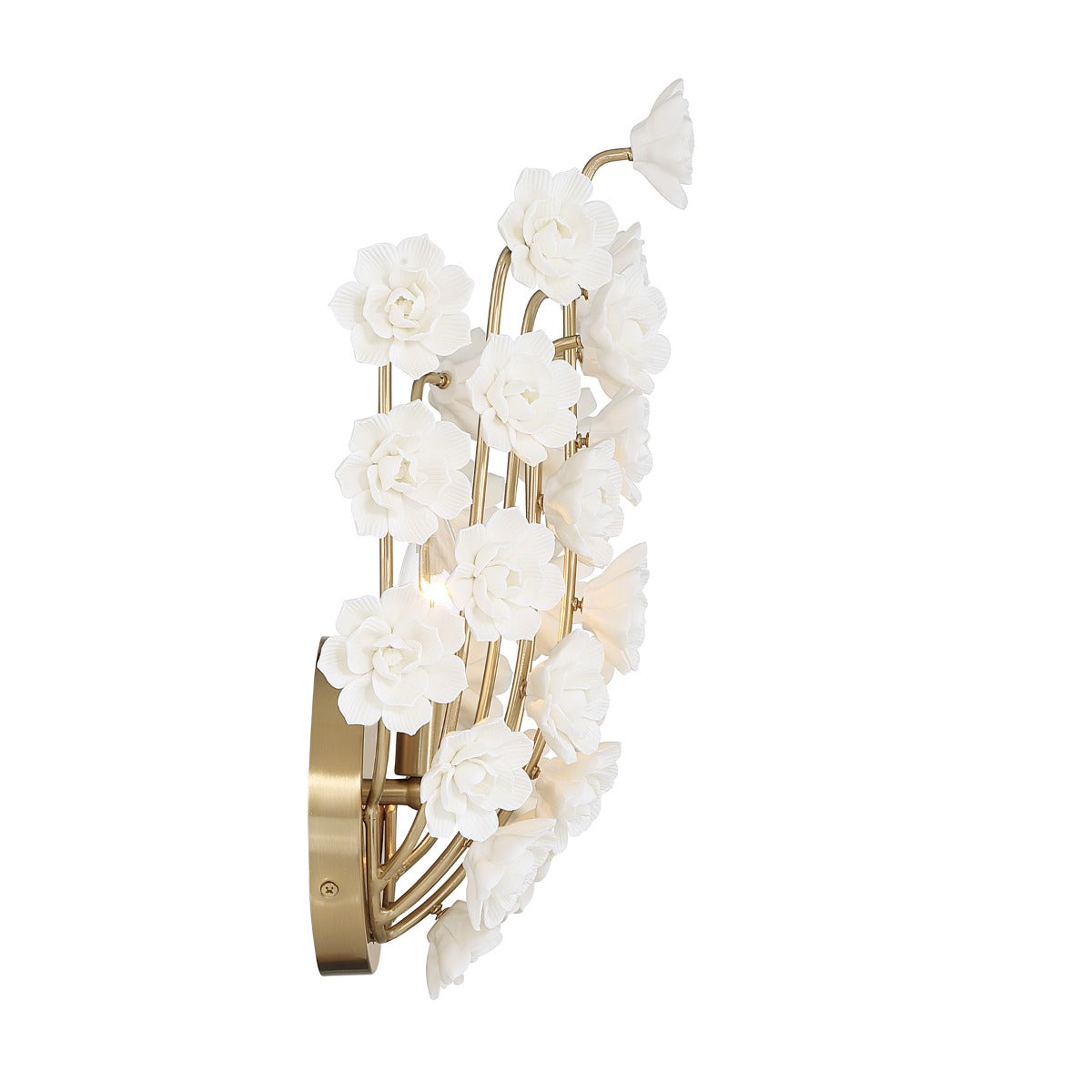 Savoy House 9-2501-1-127 Flores Wall Sconce in Noble Brass