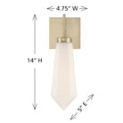 Savoy House 9-6122-1-127 Leland Wall Sconce in Noble Brass