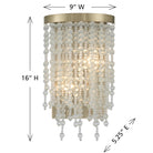 Savoy House 9-6452-2-127 Jeanette Wall Sconce in Noble Brass