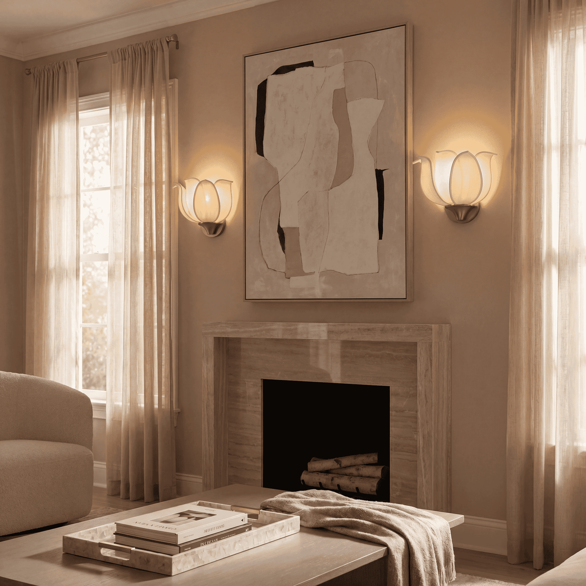 Savoy House 9-7164-1-322 Elsie Wall Sconce in Warm Brass