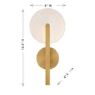 Savoy House 9-9308-1-322 Ainslie LED Wall Sconce in Warm Brass