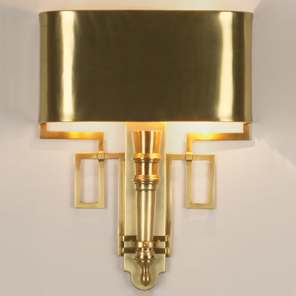 Applique torche avec abat-jour