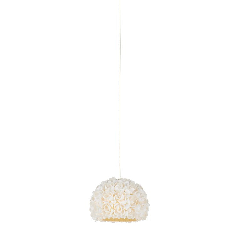 Currey and Company - 9000-1177 - One Light Pendant - Virtu - Natural/Silver