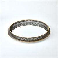 Plateau/miroirs en fil de fer fouetté