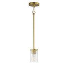 Maxim Lighting 90281CLSBR Lateral Mini Pendant in Satin Brass