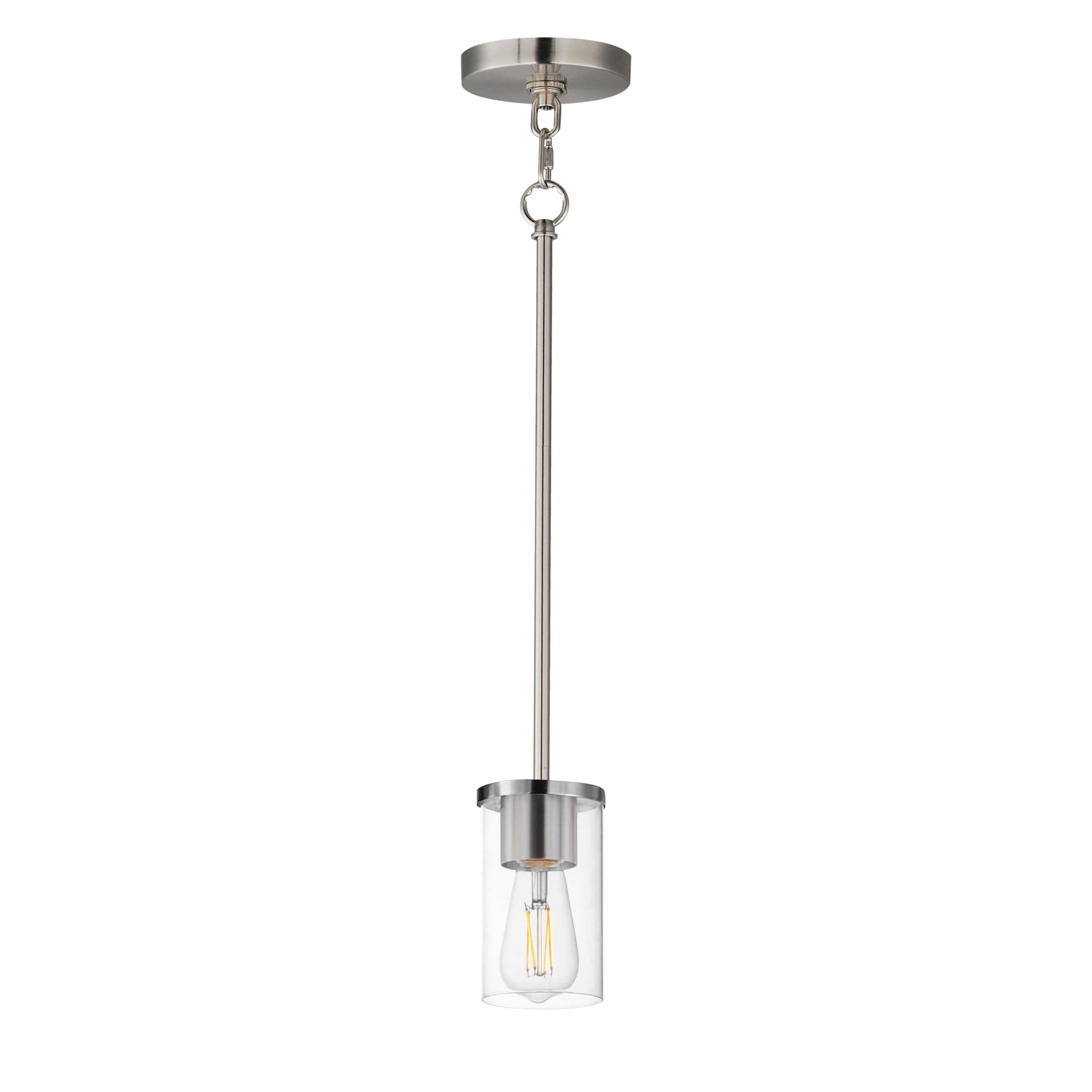 Maxim Lighting 90281CLSN Lateral Mini Pendant in Satin Nickel