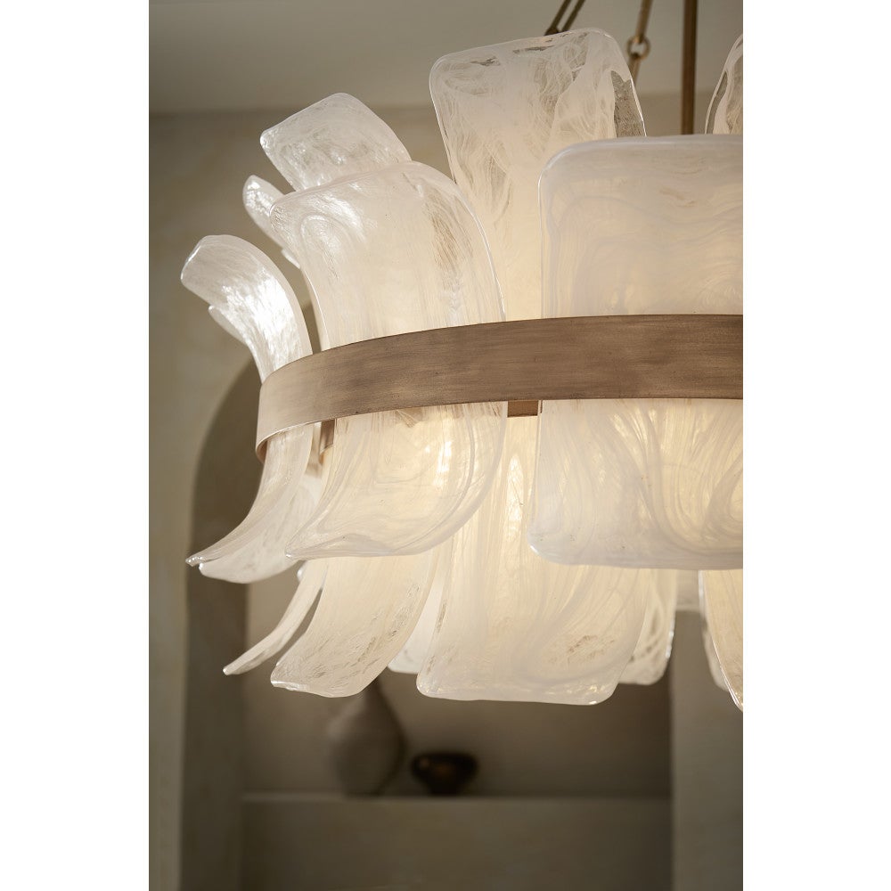 Fredrick Ramond FR46914BNG Fleur Pendant in Burnished Gold