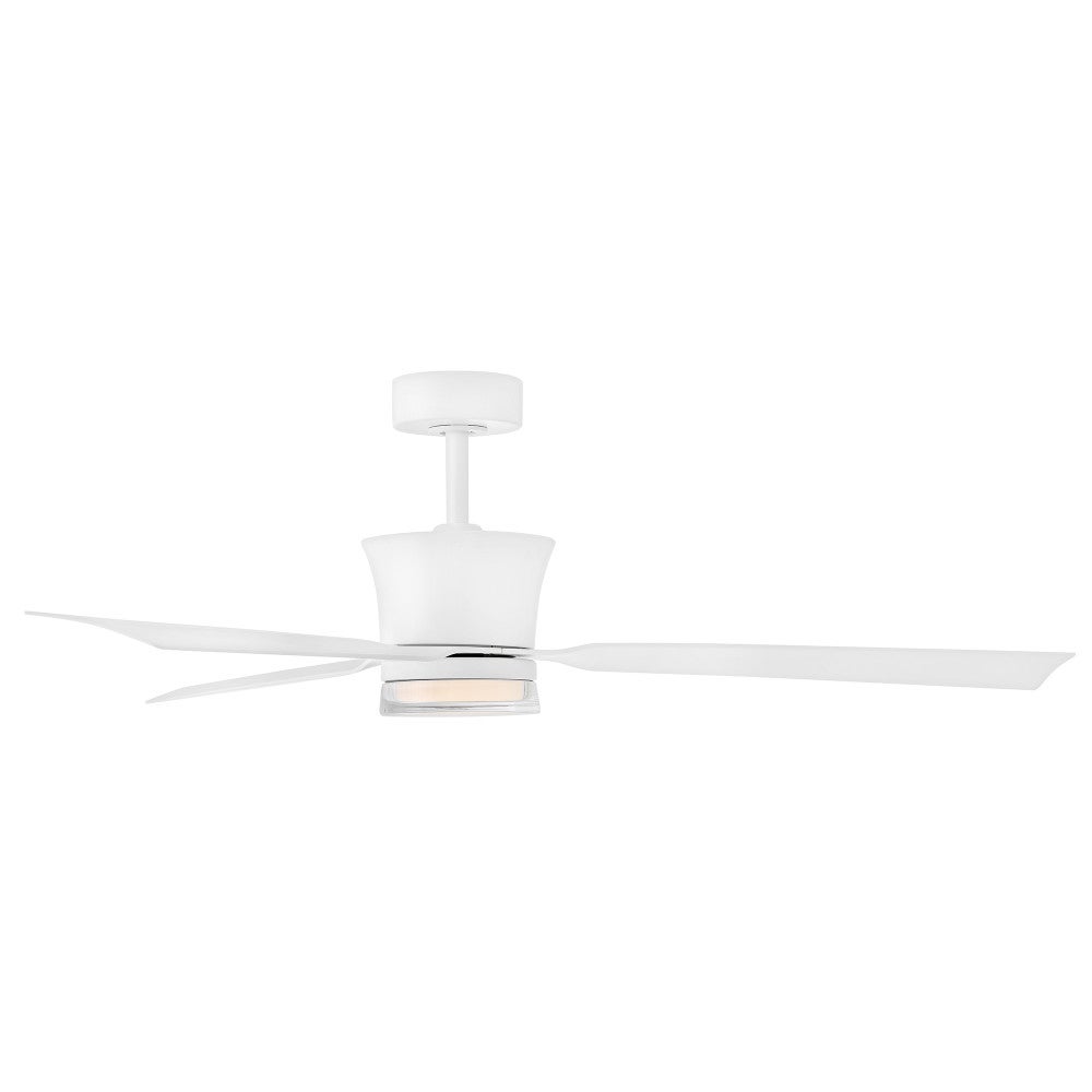 Hinkley Lighting 910956FMW-LDD Vosh LED Smart Fan with Uplight in Matte White