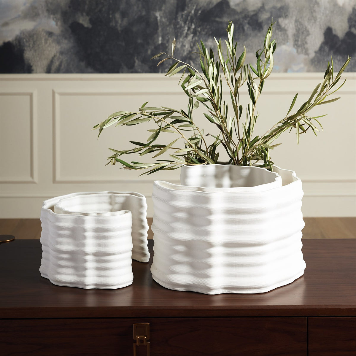 Crescent Printed Vases