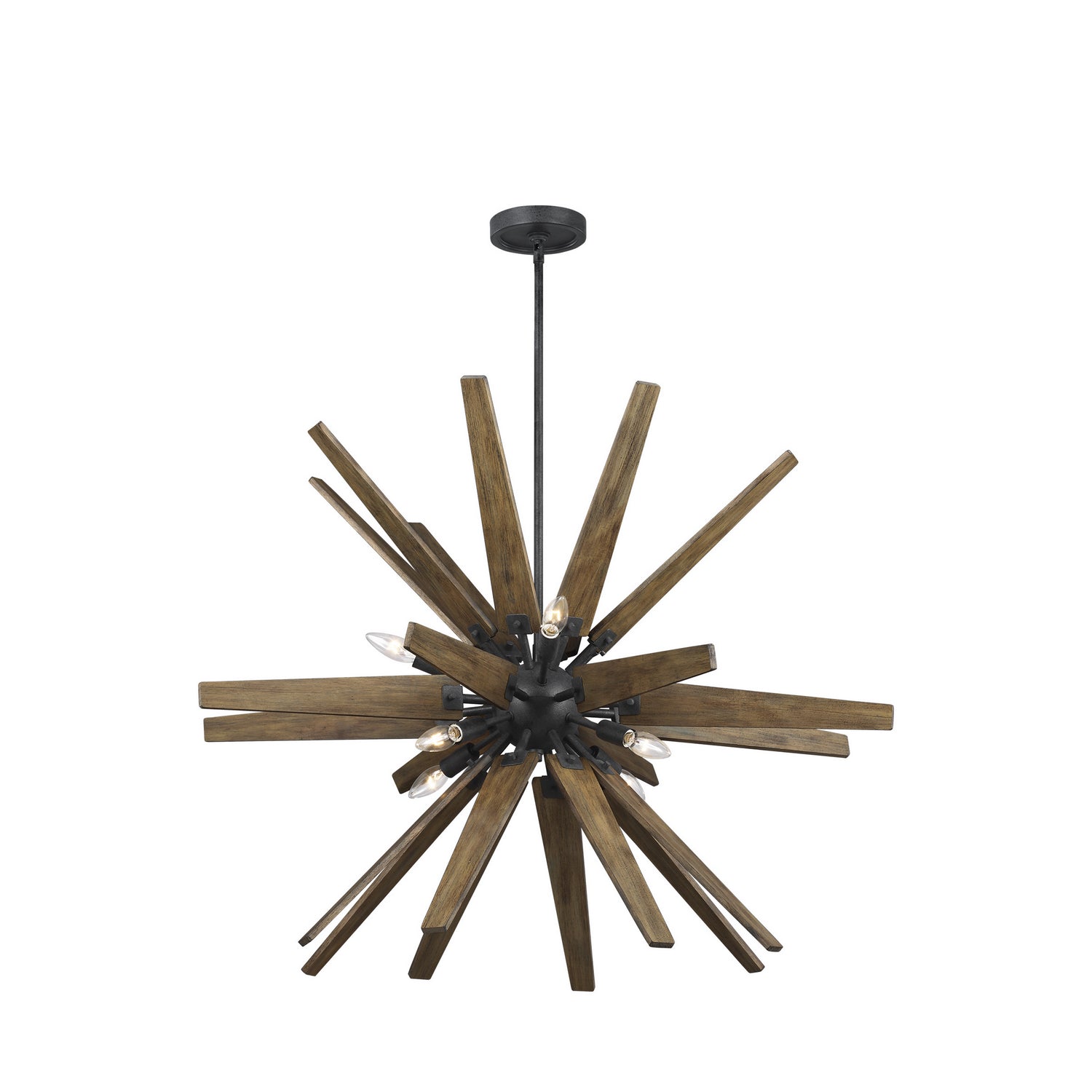 Visual Comfort Studio Canada - F3257/6DWZ/WOW - Six Light Chandelier - Thorne - Dark Weathered Zinc / Weathered Oak