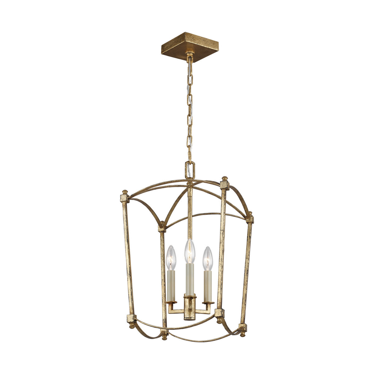 Visual Comfort Studio Canada - F3321/3ADB - Three Light Lantern - Thayer - Antique Gild