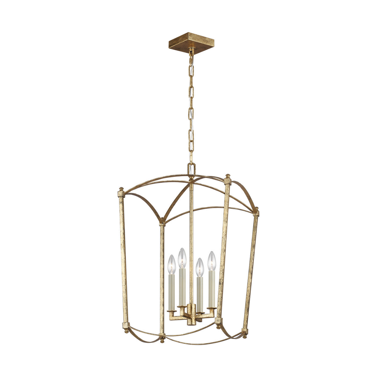 Visual Comfort Studio Canada - F3322/4ADB - Four Light Lantern - Thayer - Antique Gild