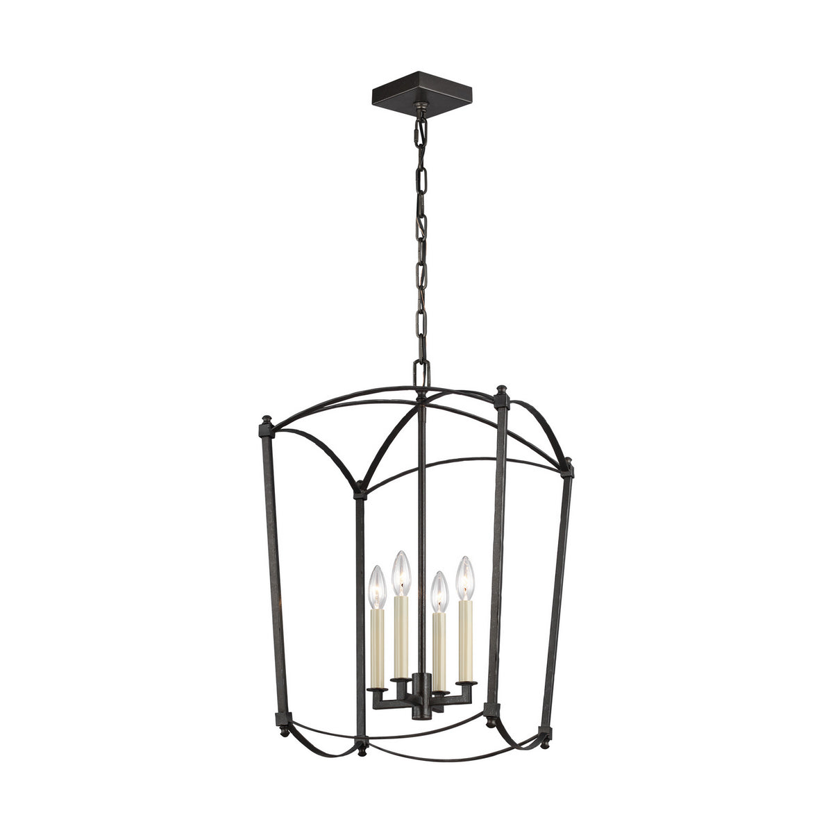Visual Comfort Studio Canada - F3322/4SMS - Four Light Lantern - Thayer - Smith Steel