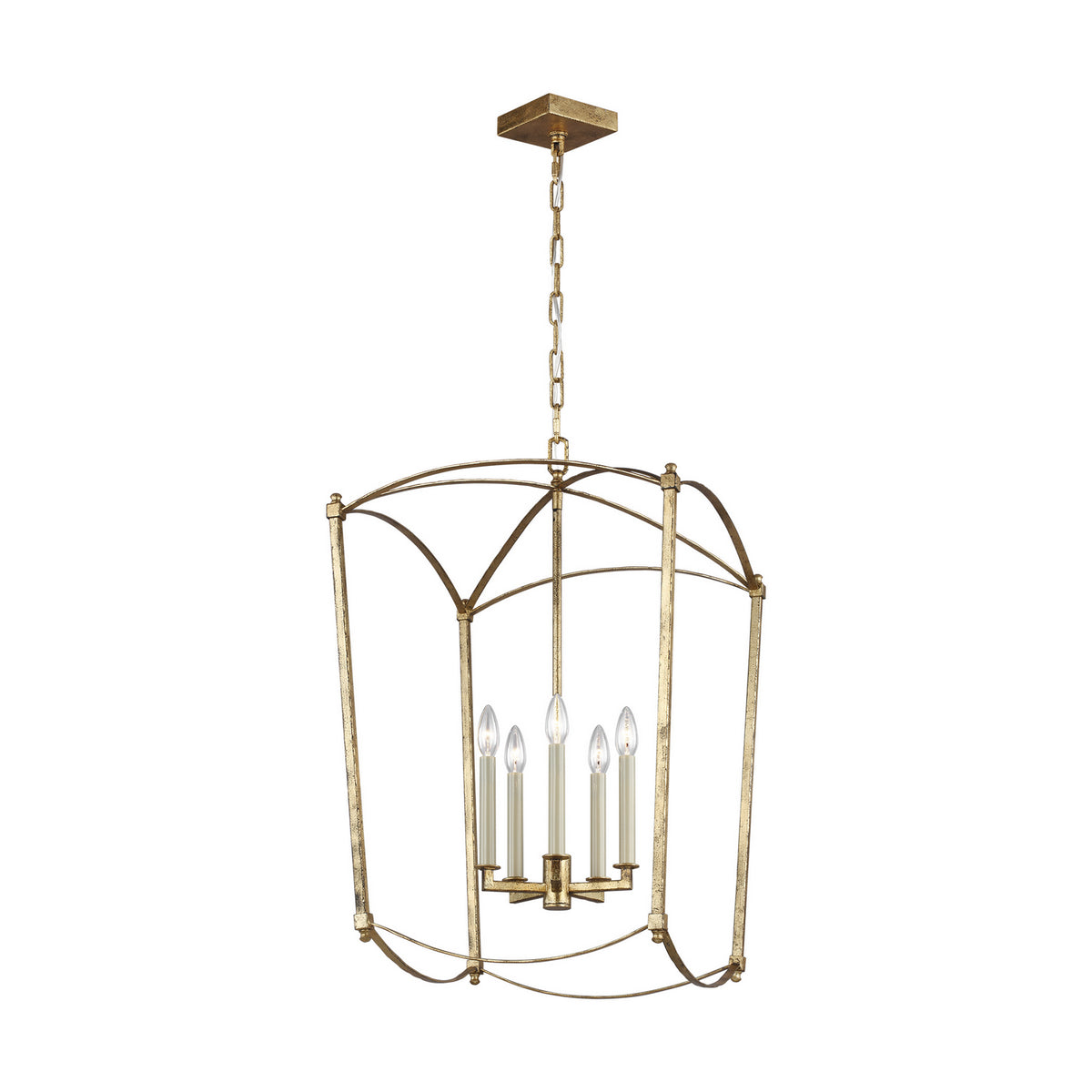 Visual Comfort Studio Canada - F3323/5ADB - Five Light Lantern - Thayer - Antique Gild