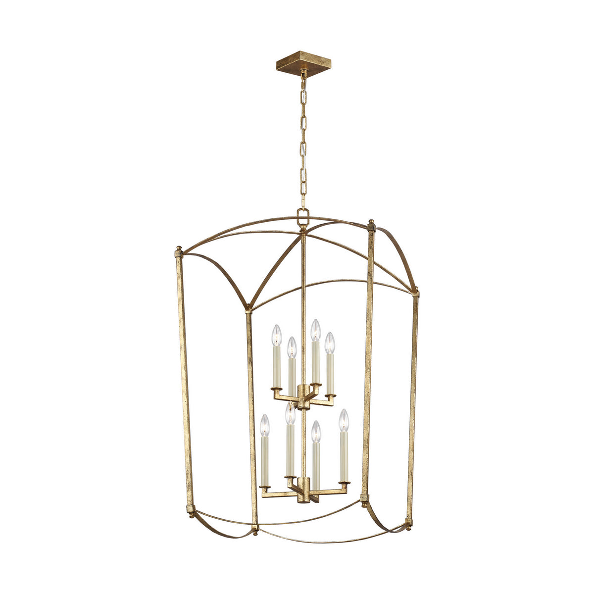 Visual Comfort Studio Canada - F3324/8ADB - Eight Light Lantern - Thayer - Antique Gild