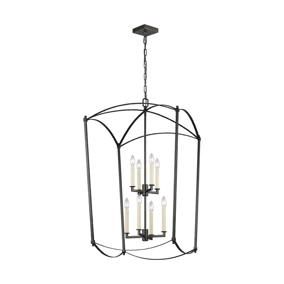 Visual Comfort Studio Canada - F3324/8SMS - Eight Light Lantern - Thayer - Smith Steel