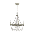 Visual Comfort Studio Canada - F3331/4FWO/DWW - Four Light Chandelier - Beverly - French Washed Oak / Distressed White Wood