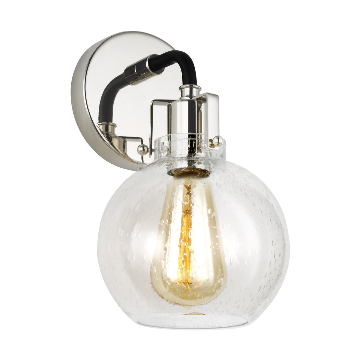 Visual Comfort Studio Canada - VS24401PN/TXB - One Light Wall Sconce - Clara - Polished Nickel/Textured Black